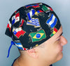 Latin American Countries Flags Unisex Sport Scrub Cap