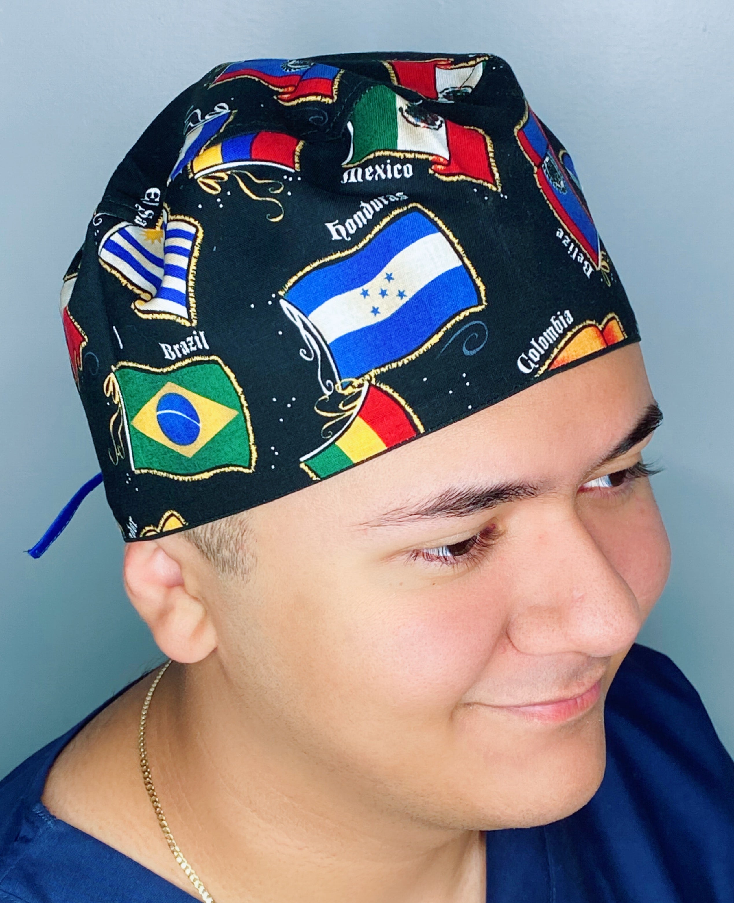 Latin American Countries Flags Unisex Sport Scrub Cap