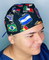 Latin American Countries Flags Unisex Sport Scrub Cap
