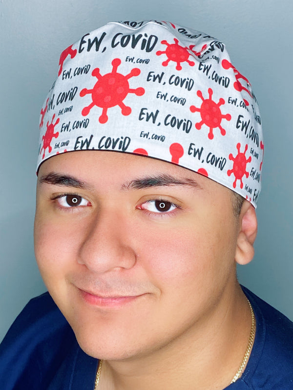 Ew Covid Unisex Medical Theme Scrub Cap