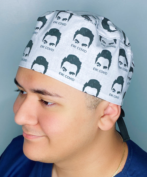 Ew. Covid Schitts Creek Famous TV Shows Unisex Geek Scrub Cap