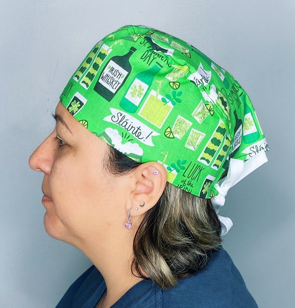Luck of the Irish St. Patrick's Day Unisex Holiday Scrub Cap