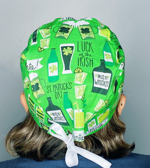 Luck of the Irish St. Patrick's Day Unisex Holiday Scrub Cap