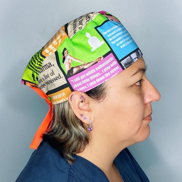 Collecting Thoughts Unisex Cute Scrub Cap