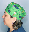 Charlie & Friends St. Patrick's Day Unisex Holiday Scrub Cap