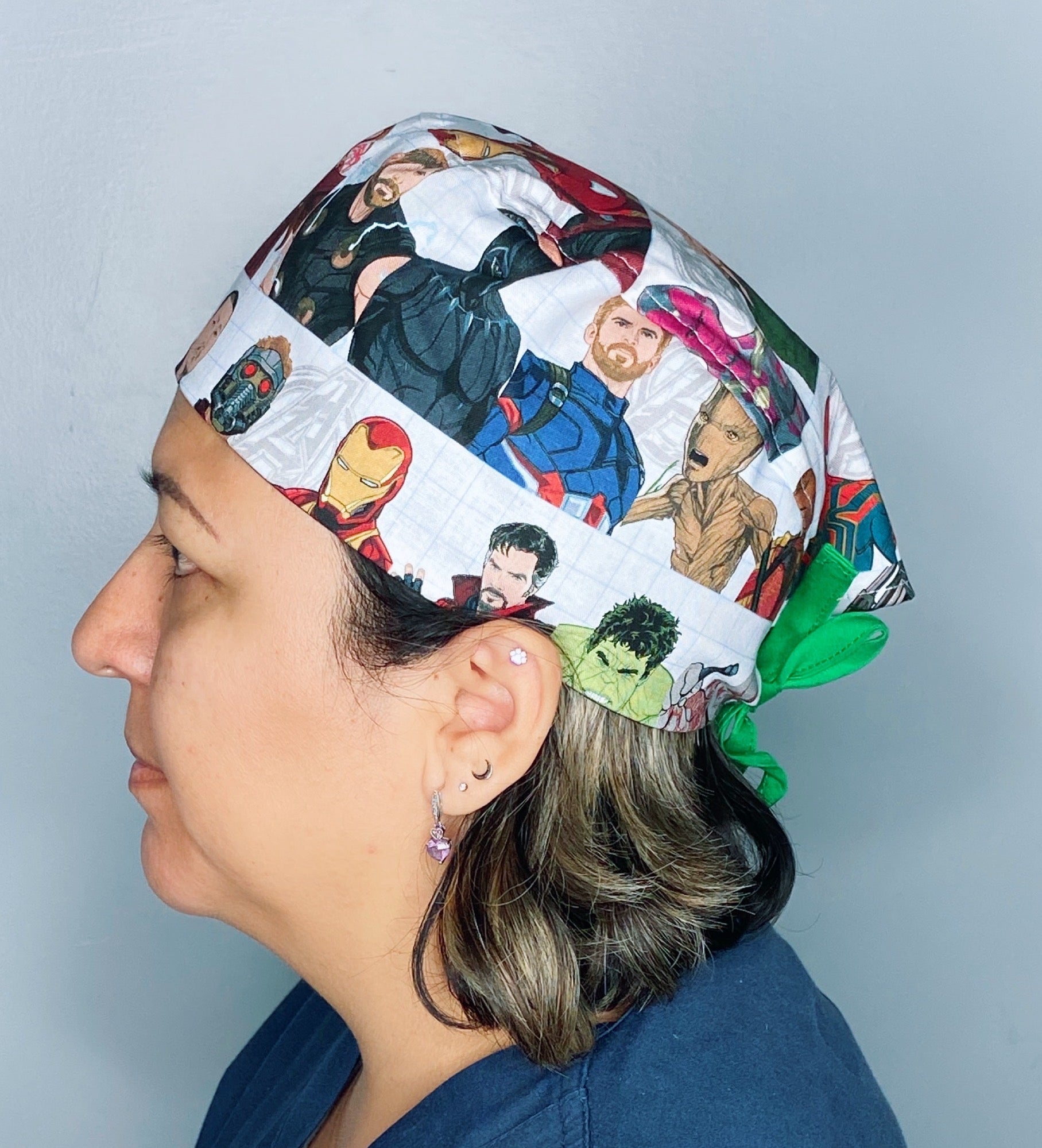 Earth's Mightiest Heroes Unisex Geek Scrub Cap