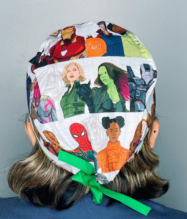 Earth's Mightiest Heroes Unisex Geek Scrub Cap