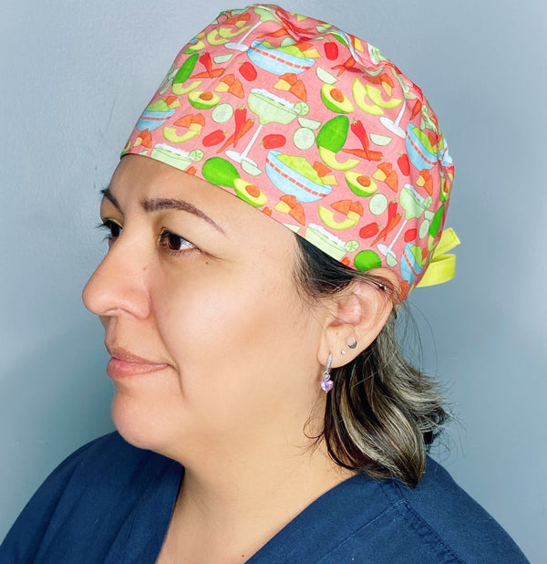 Margaritas & Guacamole Cinco de Mayo Unisex Holiday Scrub Cap