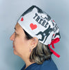 Hang In There Monkeys Unisex Animal Scrub Cap