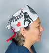 Hang In There Monkeys Unisex Animal Scrub Cap