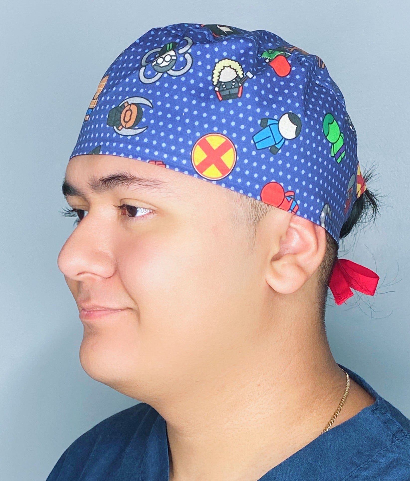 Earth's Mightiest Heroes Unisex Geek Scrub Cap