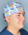 Mischief Maker Colorful Unisex Geek Scrub Cap