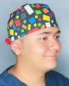 Colorful Legos Children's Toy Unisex Geek Scrub Cap