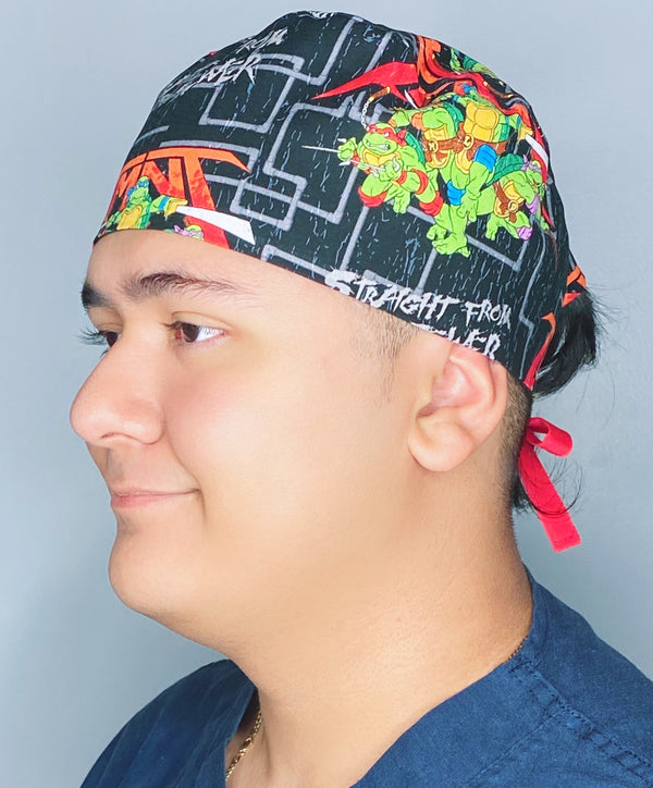 TMNT Famous TV Show Series Unisex Geek Scrub Cap