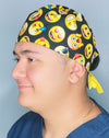 Funny Emotions Emojis Unisex Geek Scrub Cap