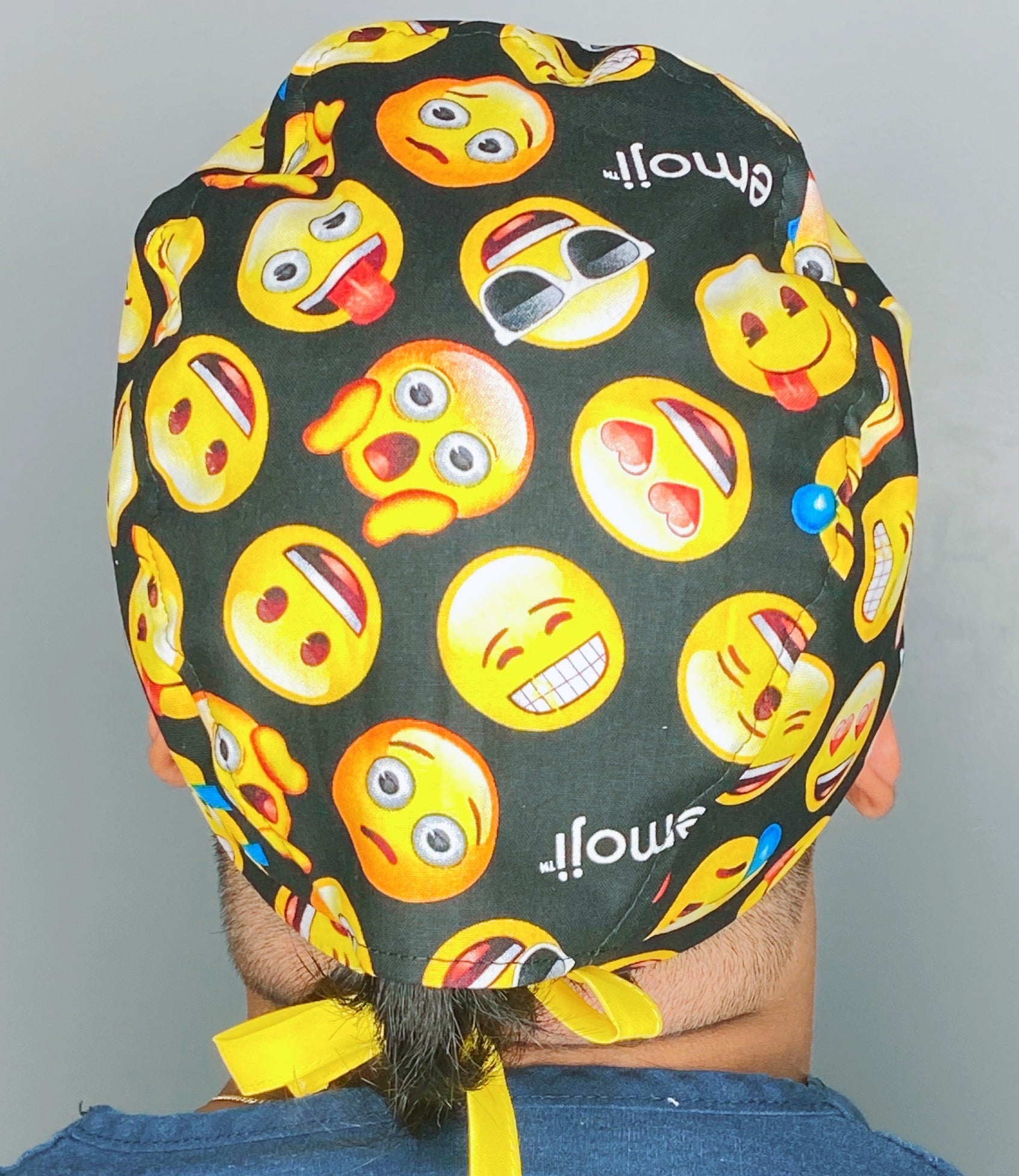 Funny Emotions Emojis Unisex Geek Scrub Cap