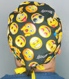 Funny Emotions Emojis Unisex Geek Scrub Cap