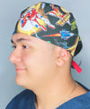 VR Troopers Famous Cartoon TV Show Series Unisex Geek Scrub Cap