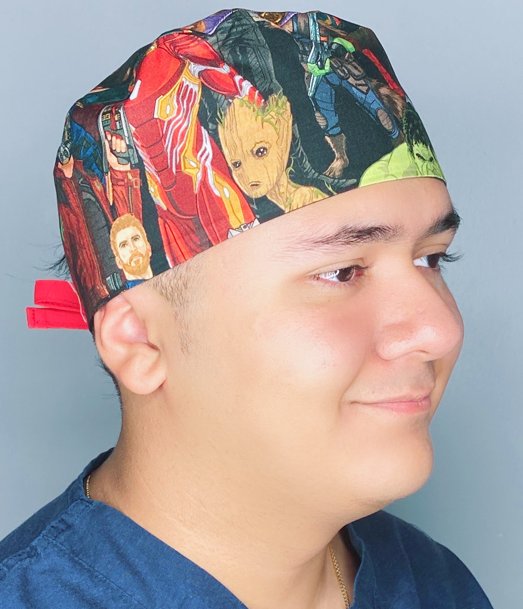 Earth's Mightiest Heroes Unisex Geek Scrub Cap