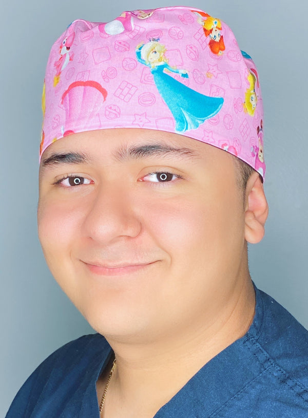 Vintage Popular Kid's Video Game Super Mario Unisex Geek Scrub Cap