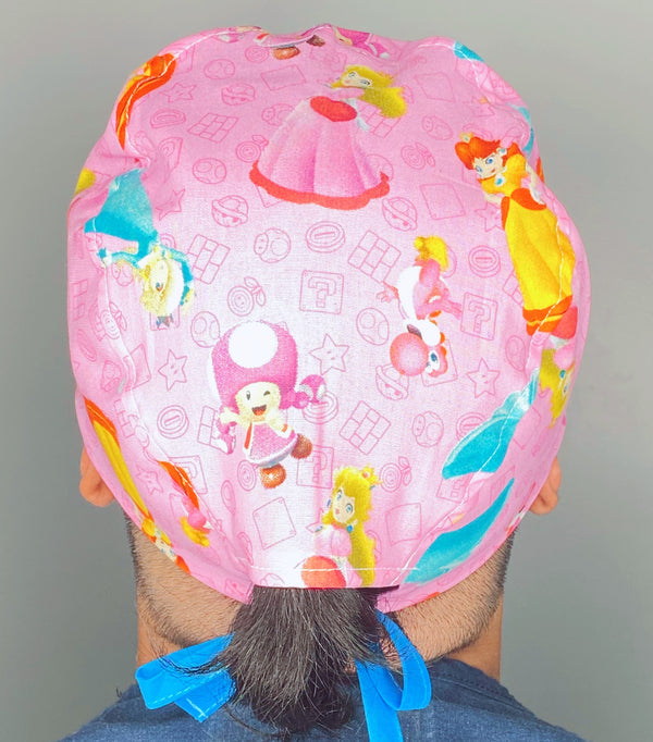 Vintage Popular Kid's Video Game Super Mario Unisex Geek Scrub Cap