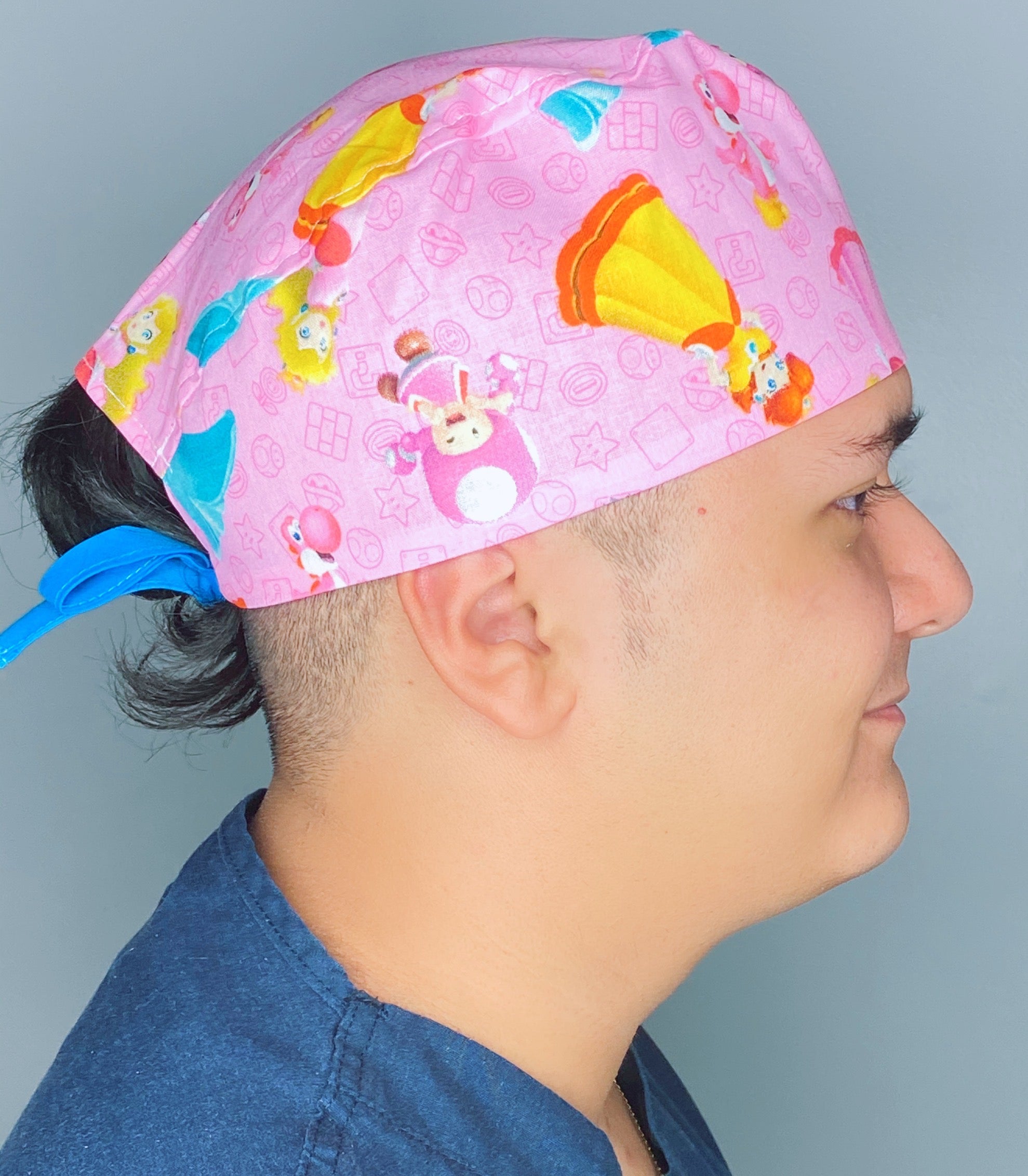 Vintage Popular Kid's Video Game Super Mario Unisex Geek Scrub Cap