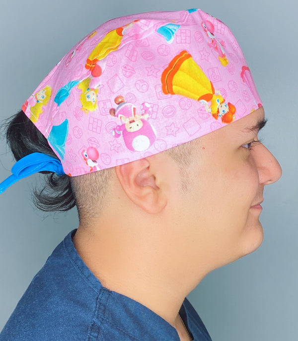 Vintage Popular Kid's Video Game Super Mario Unisex Geek Scrub Cap