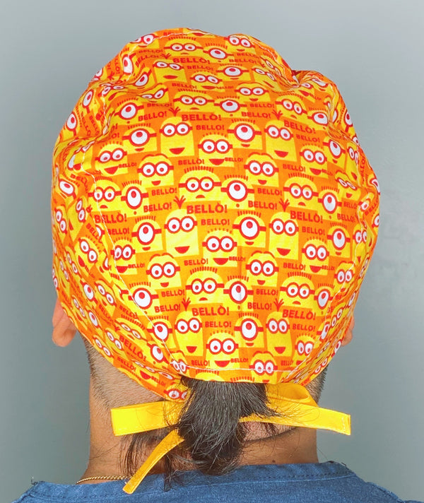 The Minions Famous Kid's Movie Unisex Geek Scrub Cap