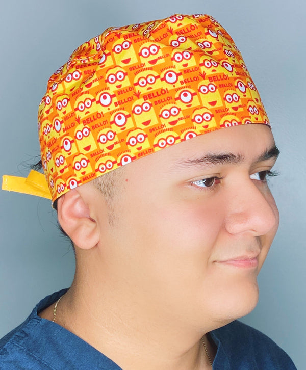 The Minions Famous Kid's Movie Unisex Geek Scrub Cap