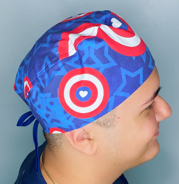 Steve Rogers Earth's Mightiest Heroes Unisex Geek Scrub Cap