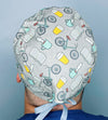 Coffee, Books, Beer & Bikes Unisex Food Scrub Cap