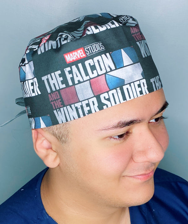 Bucky Barnes & Sam Wilson Earth's Mightiest Heroes Unisex Geek Scrub Cap