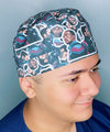 Bucky Barnes & Sam Wilson Earth's Mightiest Heroes Unisex Geek Scrub Cap