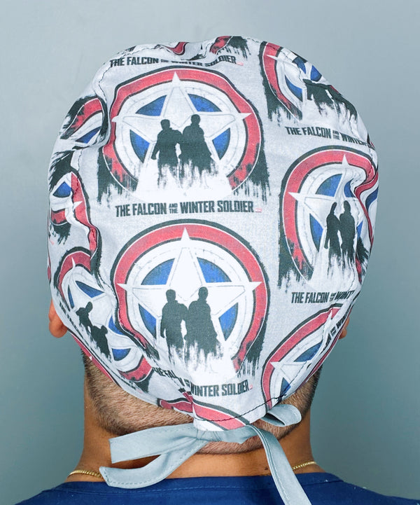 Bucky Barnes & Sam Wilson Earth's Mightiest Heroes Unisex Geek Scrub Cap