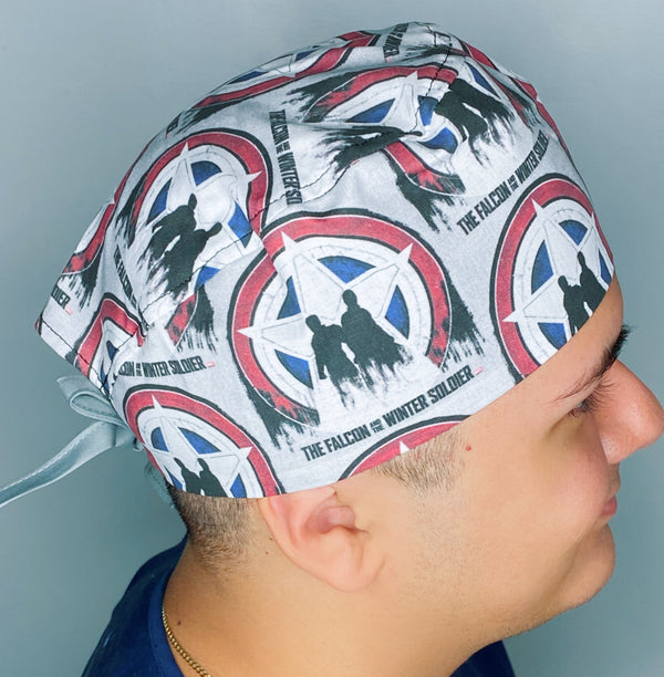 Bucky Barnes & Sam Wilson Earth's Mightiest Heroes Unisex Geek Scrub Cap