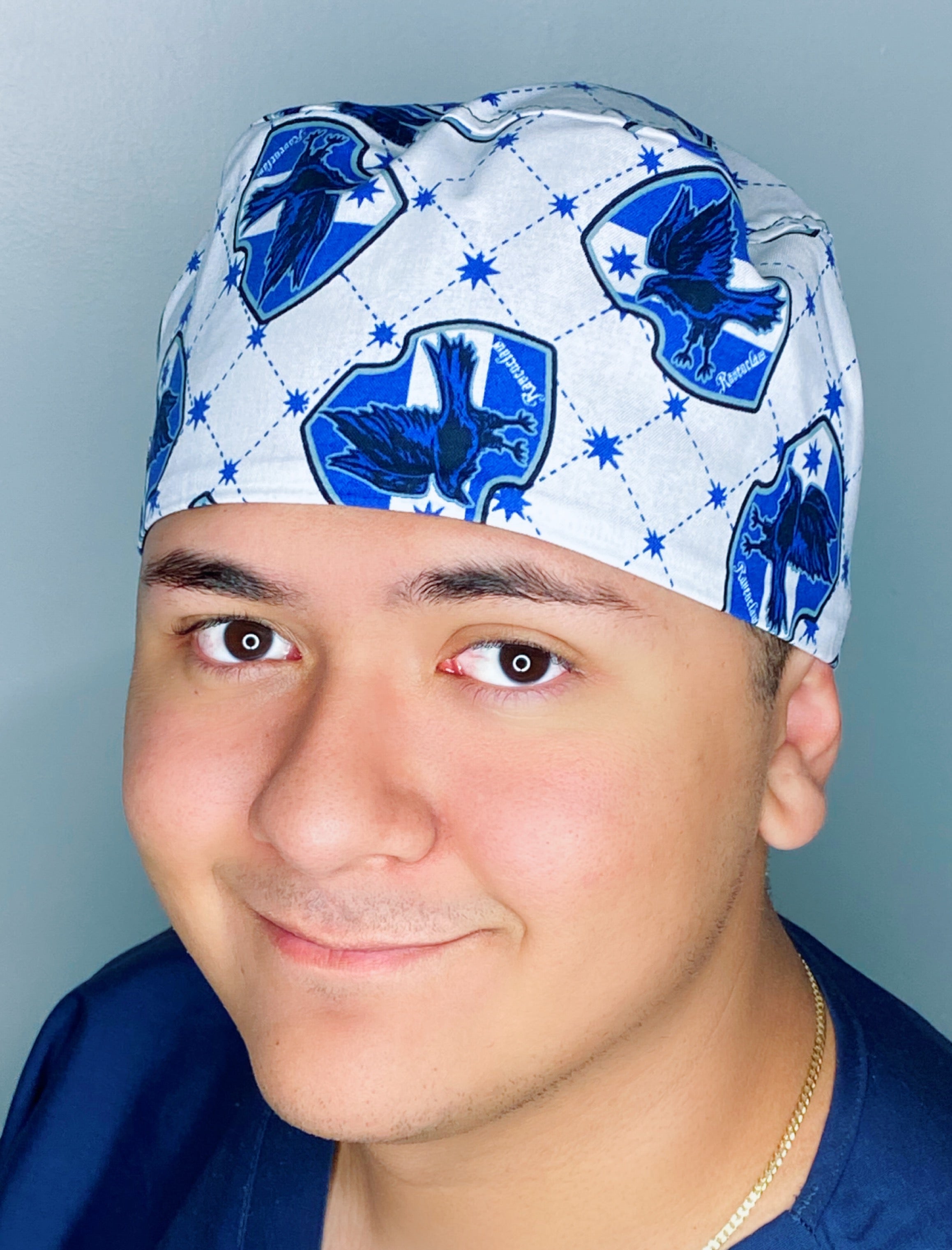 Ravenclaw House Shield HP Famous Wizard Movie Unisex Geek Scrub Cap