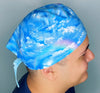Blue Skies nad Rainbows Design Unisex Cute Scrub Cap