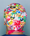 Funny Emotions Emojis Unisex Geek Scrub Cap