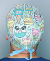Cute Animal Sweets & Pastries Unisex Food Scrub Cap