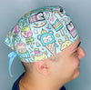 Cute Animal Sweets & Pastries Unisex Food Scrub Cap
