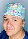 Funny Guinea Pigs & Mermaids Swimming Unisex Animal Scrub Cap