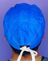 Distressed Blue Tie Dye Design Unisex Cute Scrub Cap