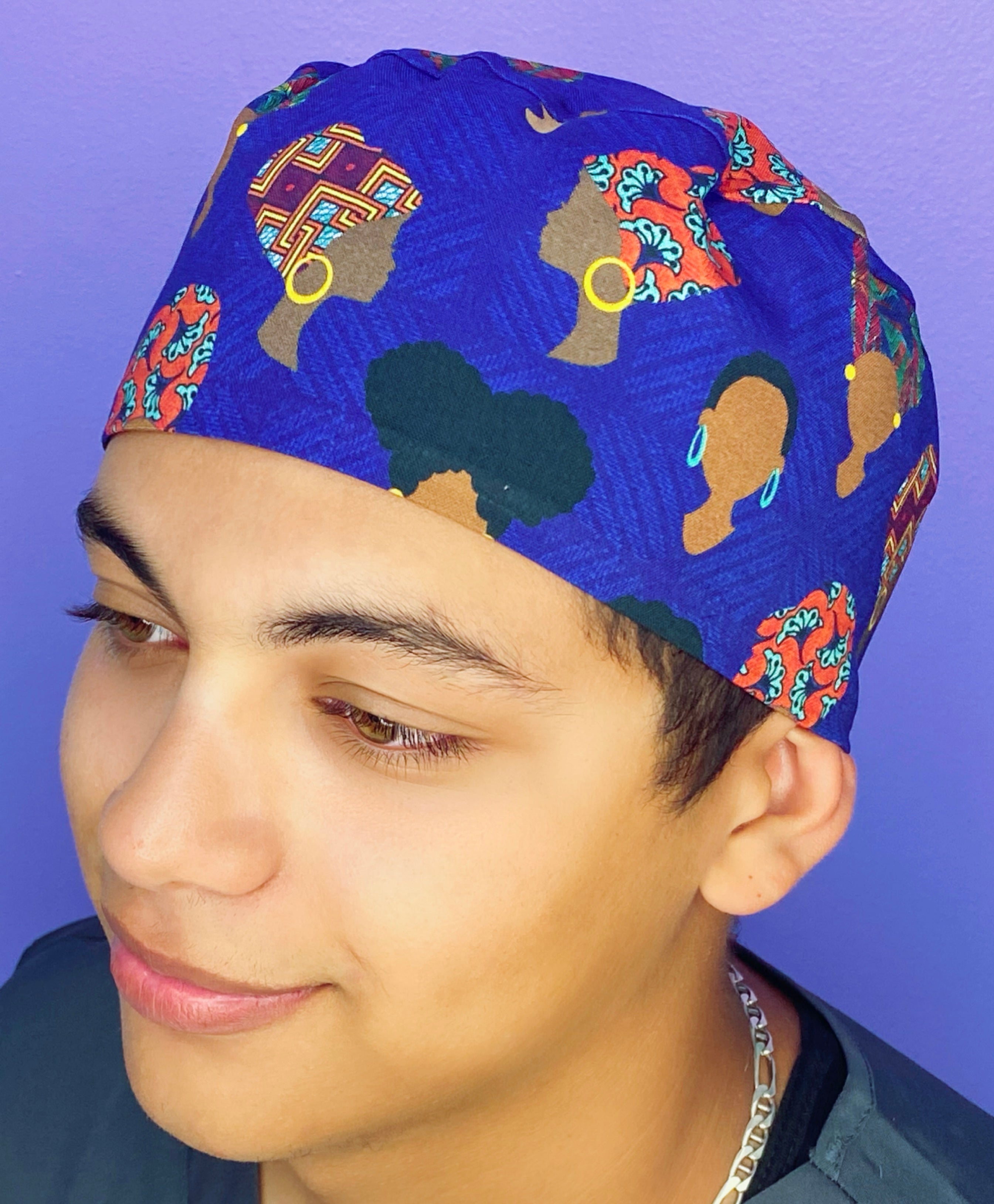 Black History Month Awareness Afro Love Unisex Awareness Scrub Cap