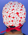 Baseballs on Red Unisex Sport Scrub Cap