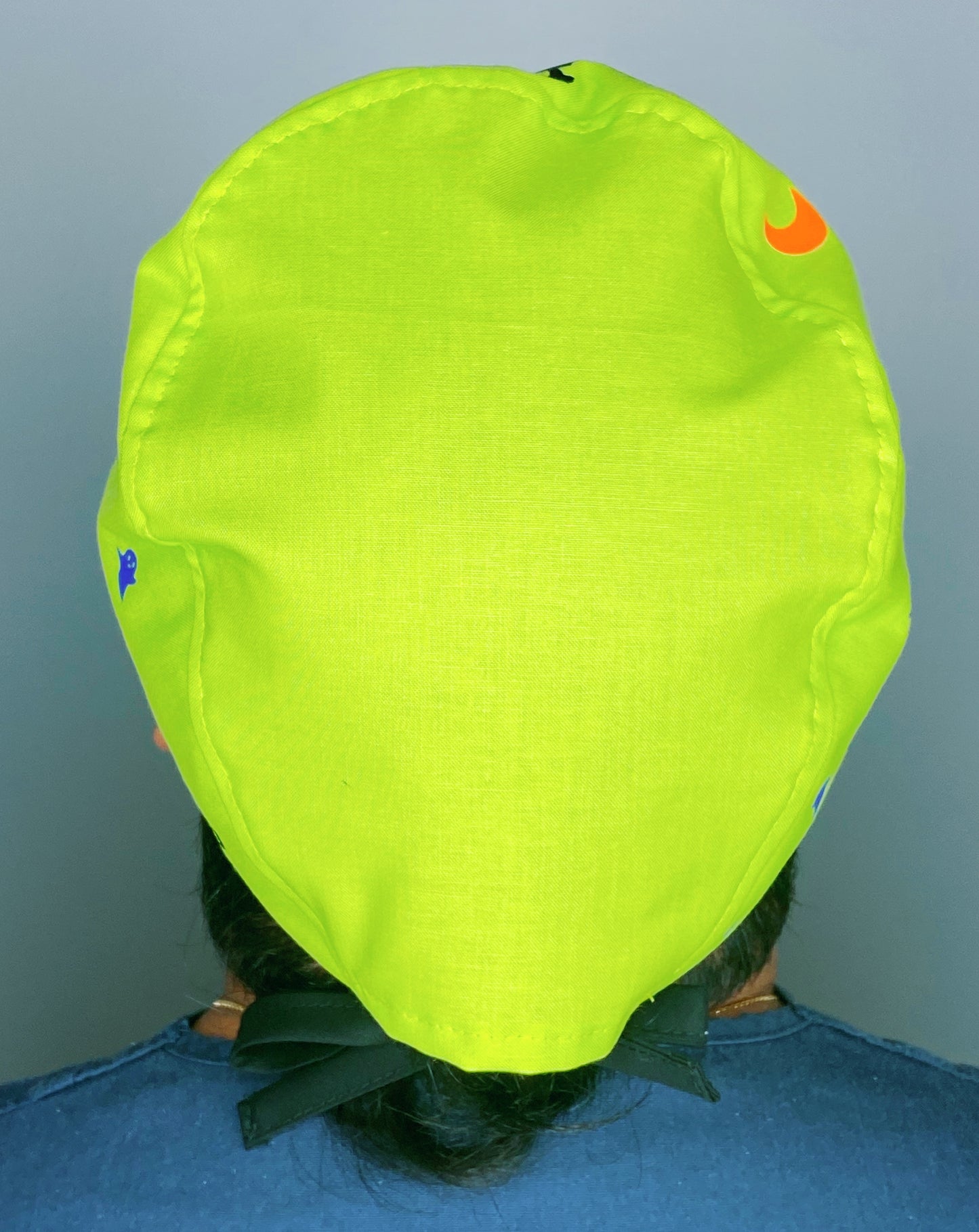 Halloween Themed Custom Solid Color Unisex Scrub Cap