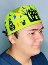 Halloween Themed Custom Solid Color Unisex Scrub Cap