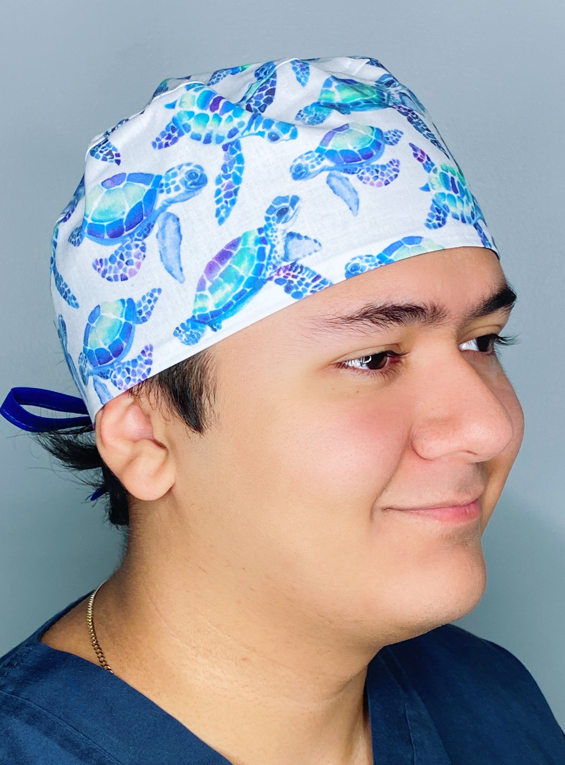 Watercolor Sea Turtles Unisex Animal Scrub Cap