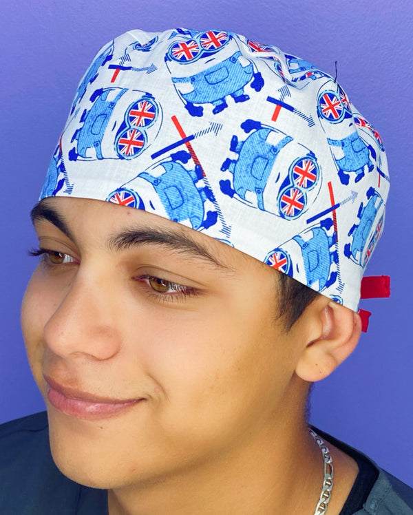 The Minions London Flag Famous Kid's Movie Unisex Geek Scrub Cap