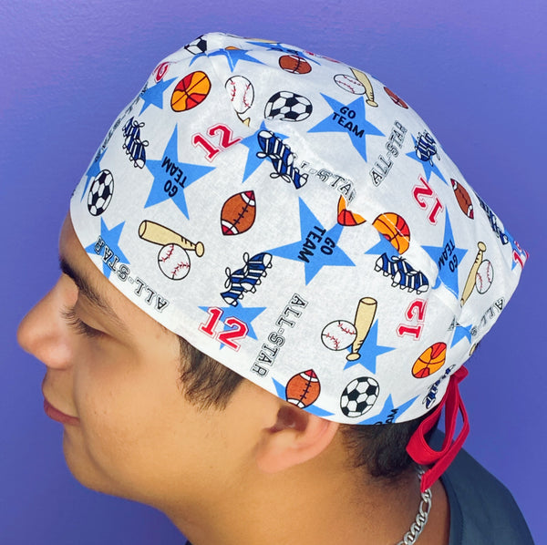 Multiple Sports Go Team Unisex Sport Scrub Cap