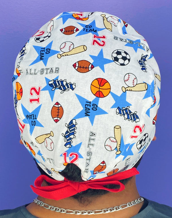 Multiple Sports Go Team Unisex Sport Scrub Cap